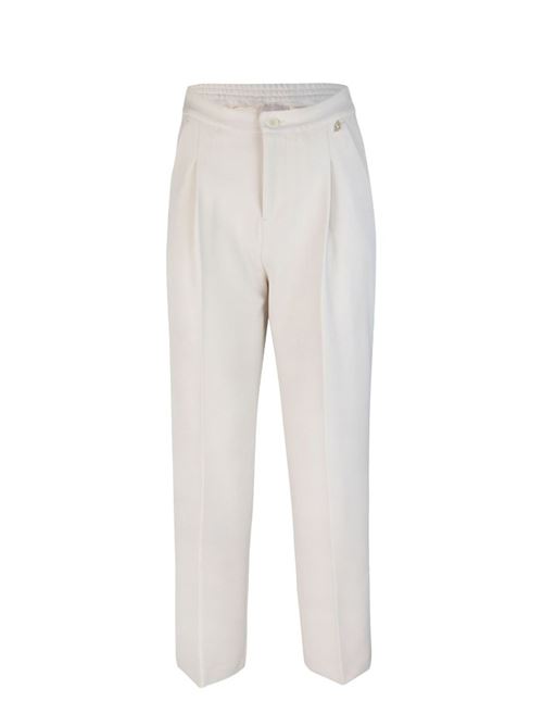 Pantalone bianco con piega Liu Jo | WF4280T0486.20304